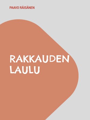 cover image of Rakkauden Laulu